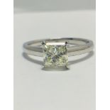 1ct Platinum Diamond Solitaire Ring