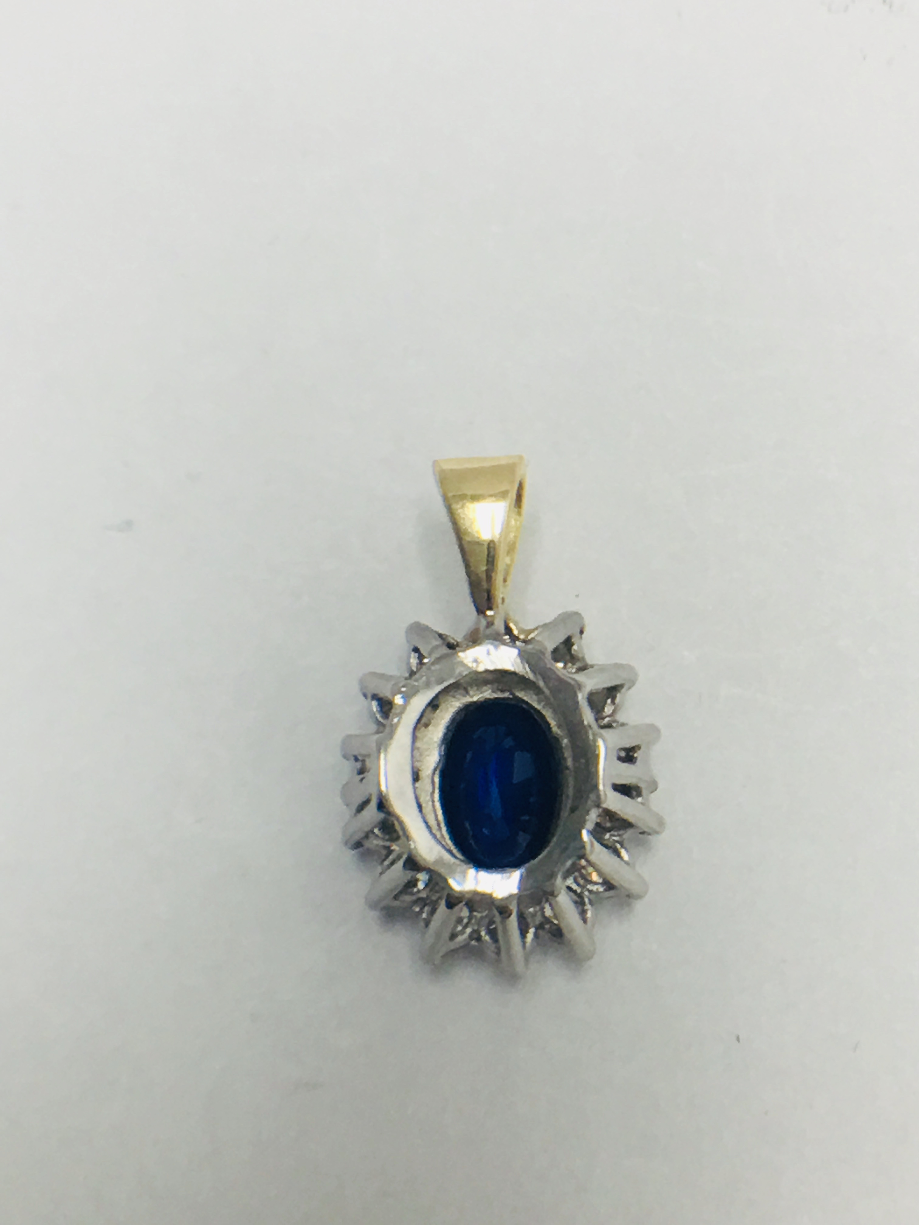 Sapphire and Diamond Pendant,18ct Gold - Image 5 of 7