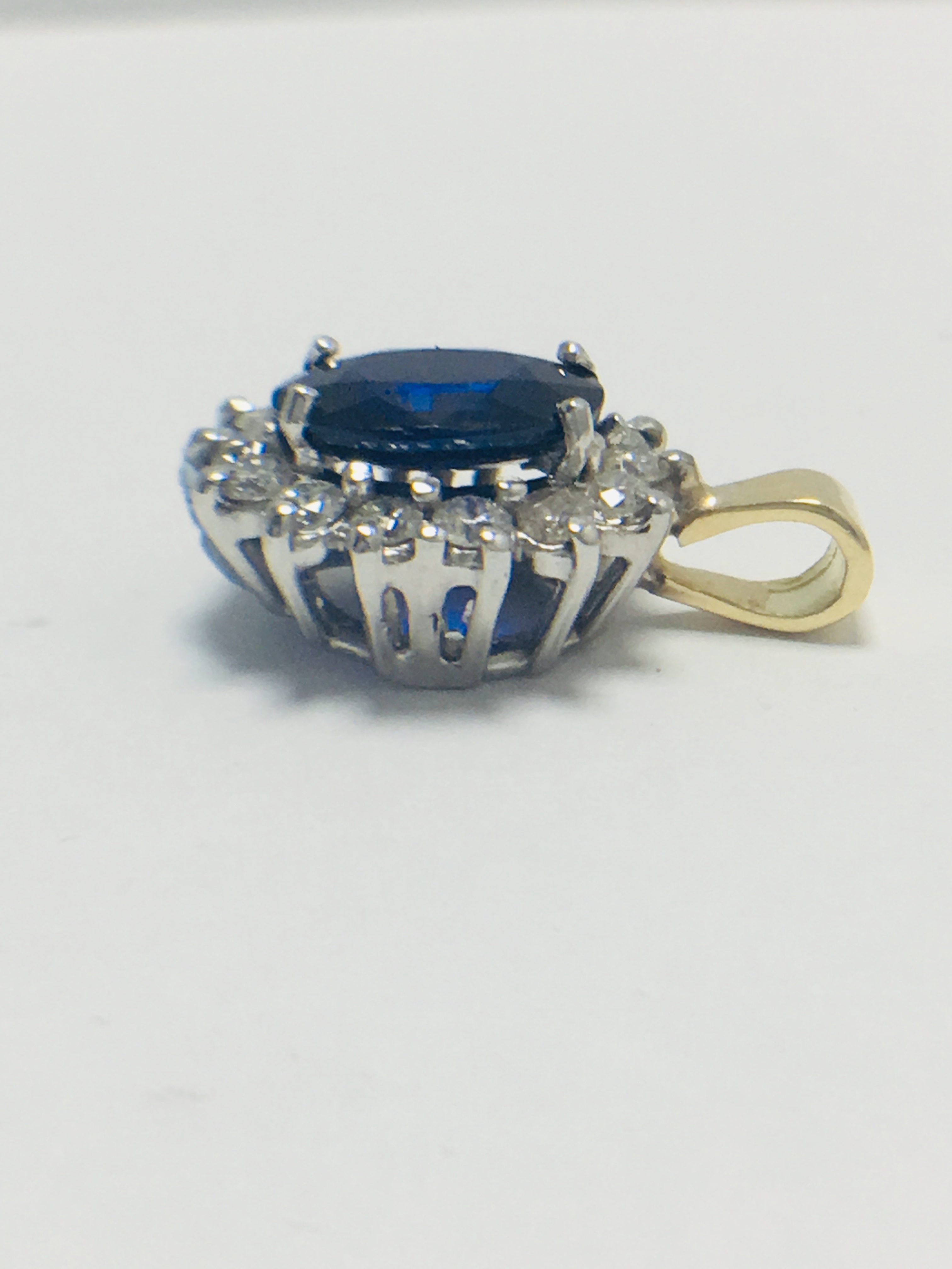 Sapphire and Diamond Pendant,18ct Gold - Image 3 of 7