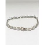 18ct White Gold Diamond Bracelet