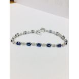 11Ct Sapphire And Diamond Bracelet.