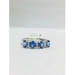 9Ct White Gold Tanzanite Dress Ring,