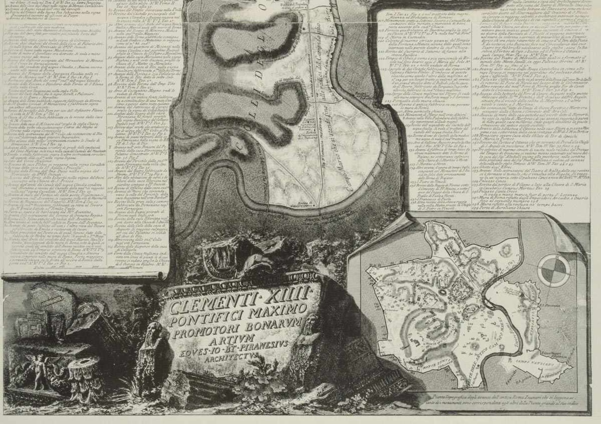 "VEDUTE DI PIRANESI". Zwei große Mappenwerke mit ca. 127 Veduten des Giovanni Battista Piranesi ( - Image 4 of 7