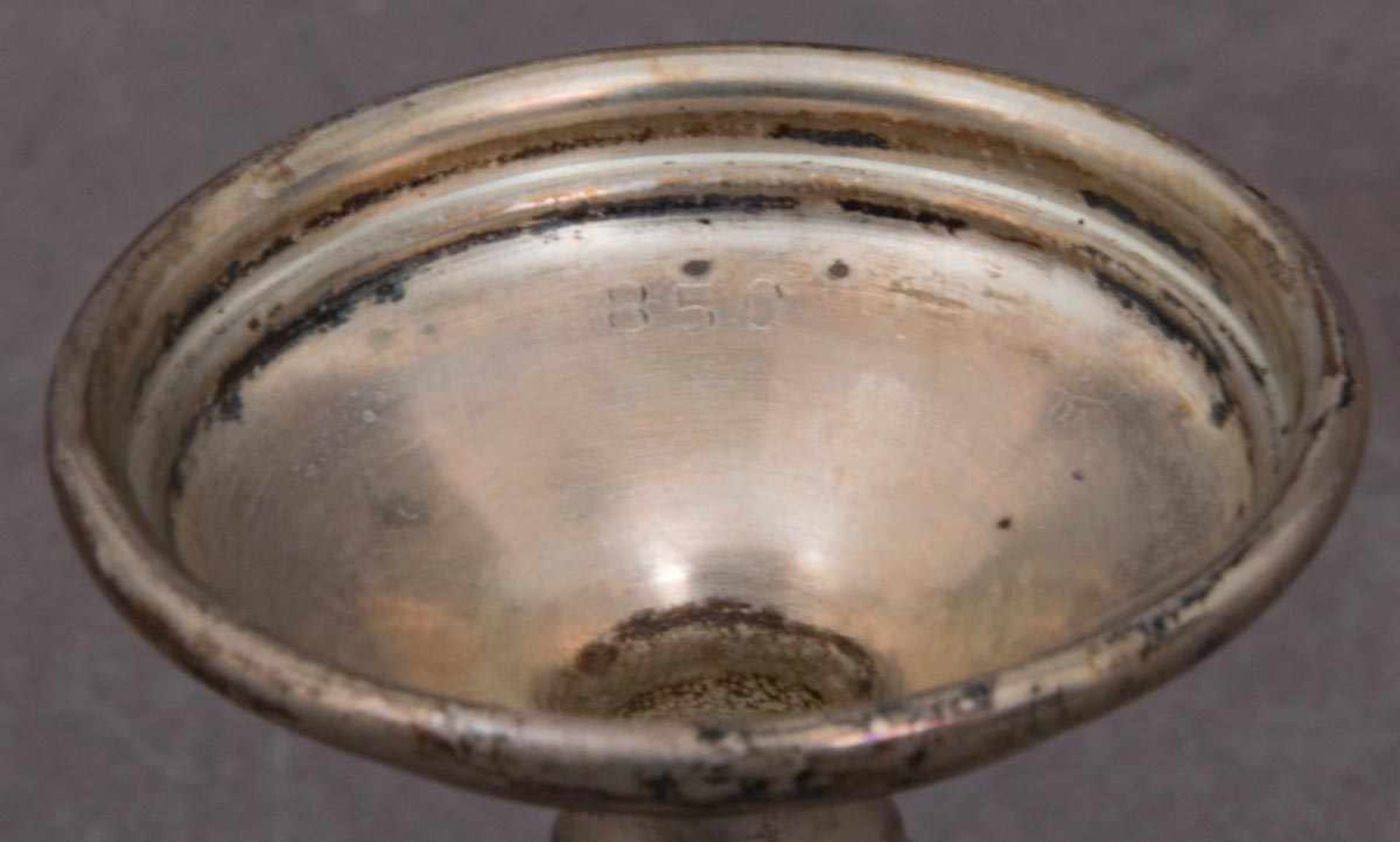 5teiliges Konvolut versch. Gefäße, überwiegend Silber, zusammen ca. 265 gr. Versch. Alter, - Bild 6 aus 14