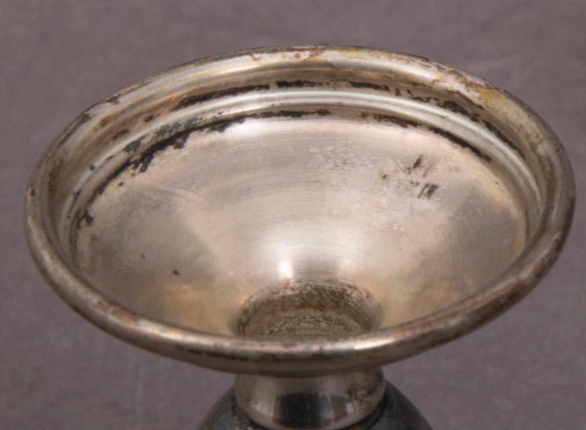 5teiliges Konvolut versch. Gefäße, überwiegend Silber, zusammen ca. 265 gr. Versch. Alter, - Bild 5 aus 14
