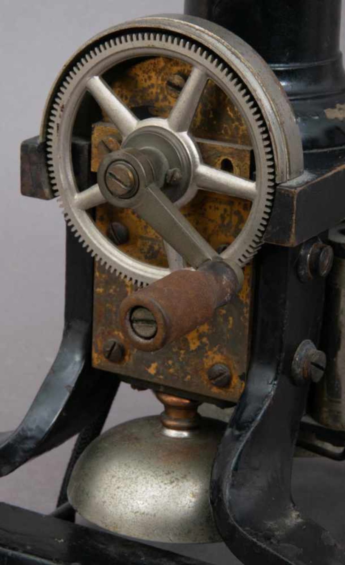 Antikes SKELETT - TELEFON "L. M. ERICSSON", Stockholm um 1900/20. Tischgerät. Schwarz lackiertes - Bild 9 aus 9