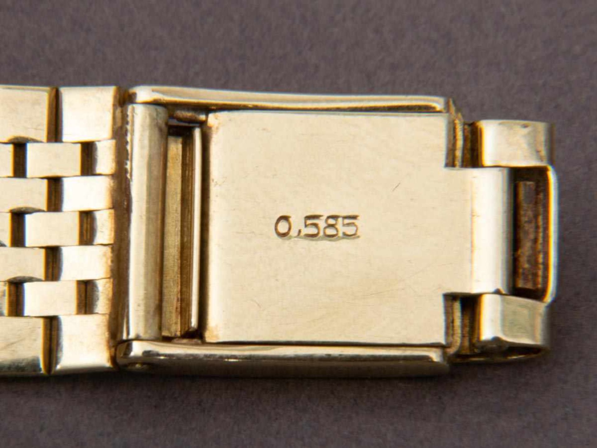 ANKER-AUTOMATK Herrenarmbanduhr der 1960er/70er Jahre. Gehäuse und Gliederarmband mit Faltschließe - Image 6 of 6