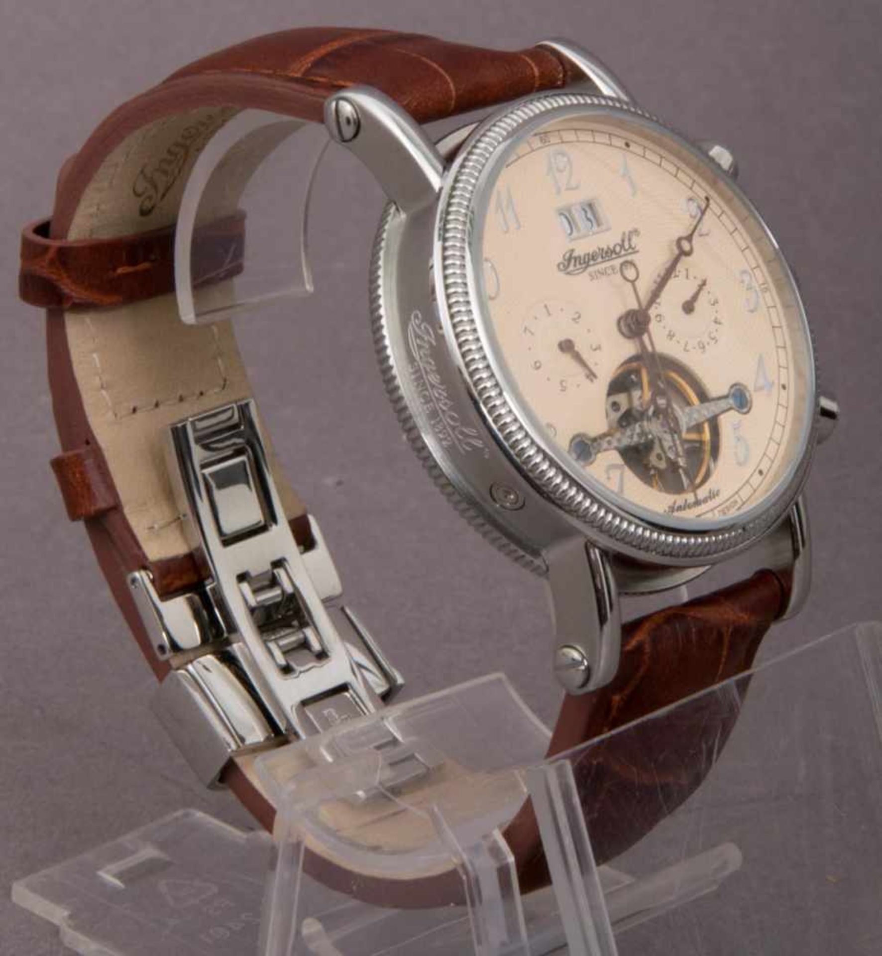 INGERSOLL-RICHMOND-CHRONOGRAPH. Automatik-Herrenarmbanduhr mit Anzeige von Uhrzeit, Tag, Monat & - Image 2 of 9