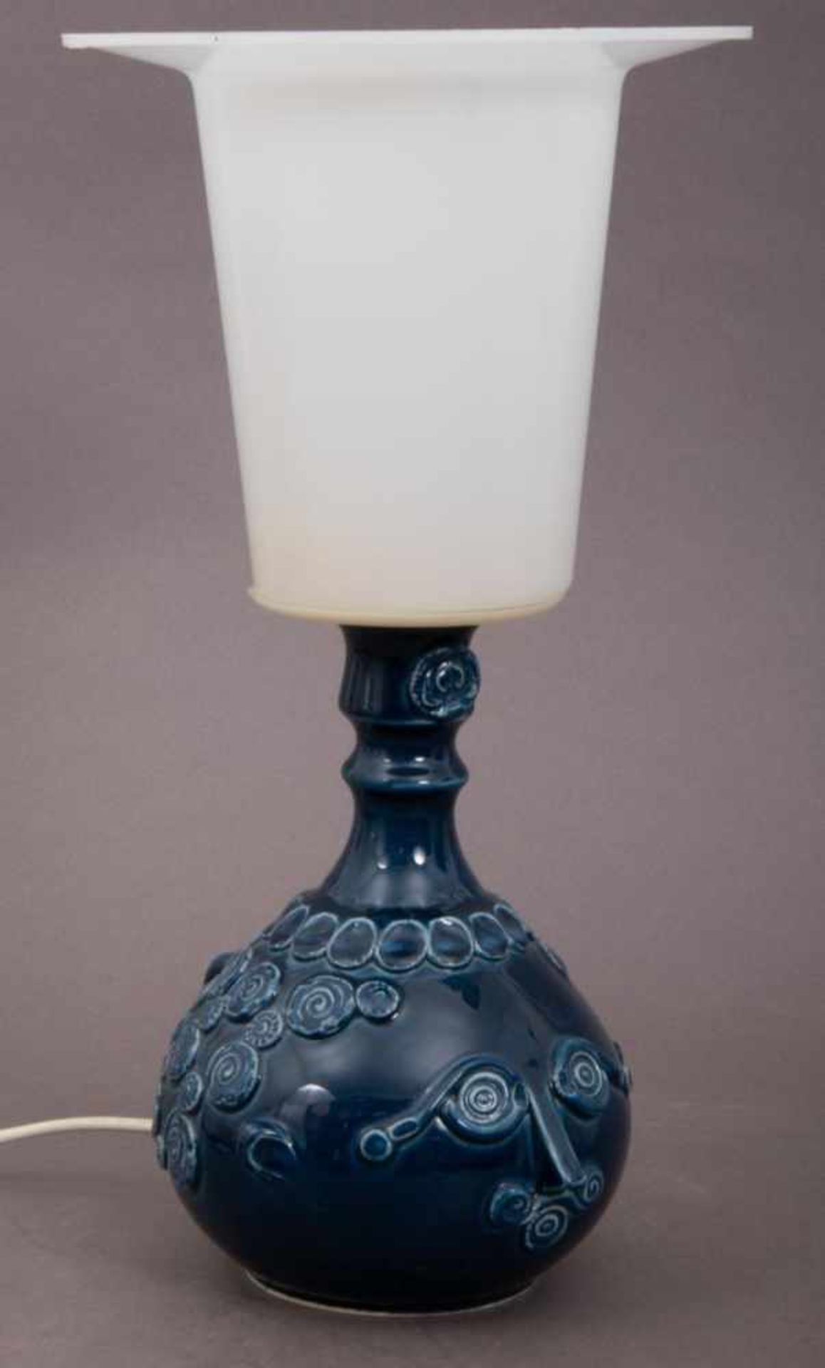 "Mumin"-Tischlampe, Rosenthal Studio Line, blauer Porzellankopf mit Henkel am Hinterkopf als - Bild 5 aus 9