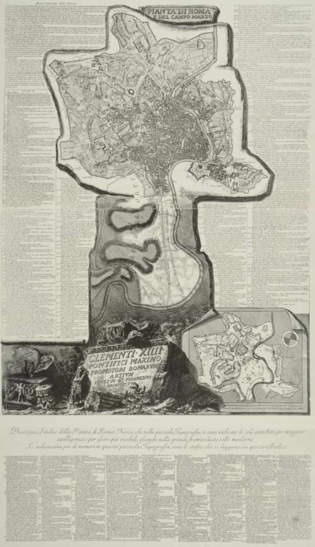 "VEDUTE DI PIRANESI". Zwei große Mappenwerke mit ca. 127 Veduten des Giovanni Battista Piranesi ( - Image 5 of 7