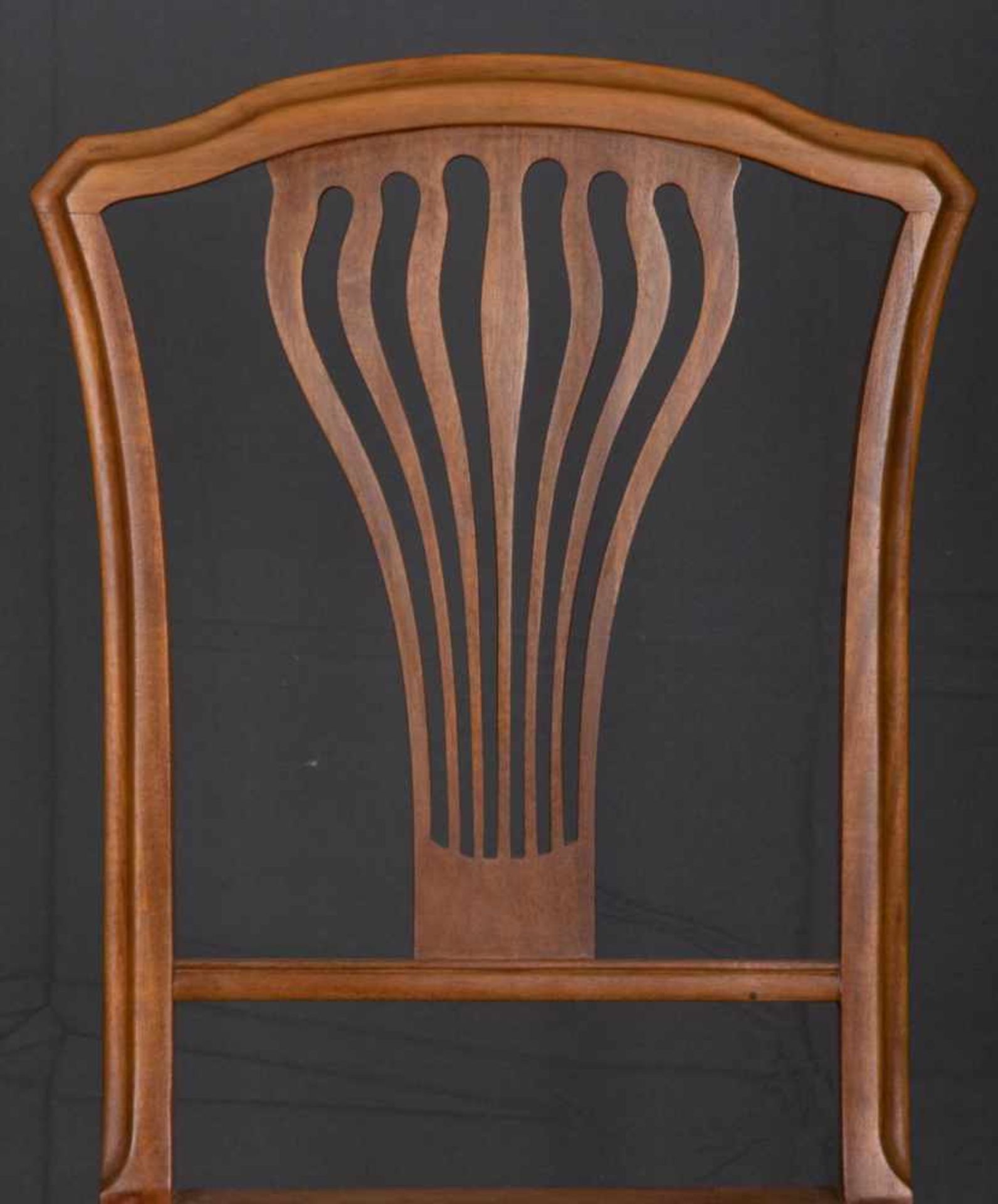 Eleganter Jugendstil Damenschreibtisch/Salontisch mit passendem Stuhl. Nussbaum massiv & furniert, - Image 9 of 9