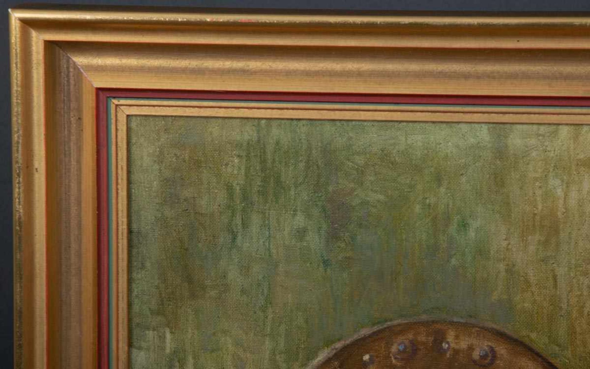"Großes Stilleben". Gemälde, Öl auf Leinwand, ca. 75 x 95 cm, signiert Jos(ef) Faber (19)39, war - Image 8 of 8