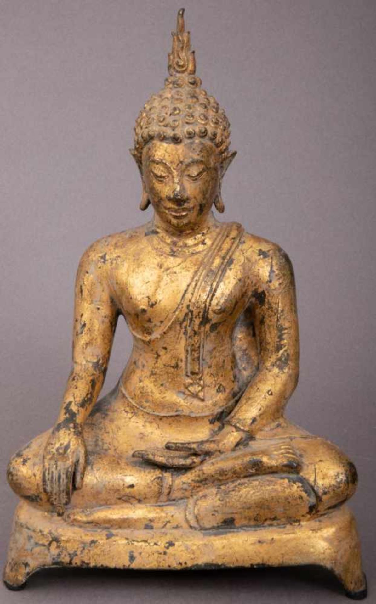 Buddha, unbekanntes/unklares Material & Alter, Höhe ca. 21,5 cm