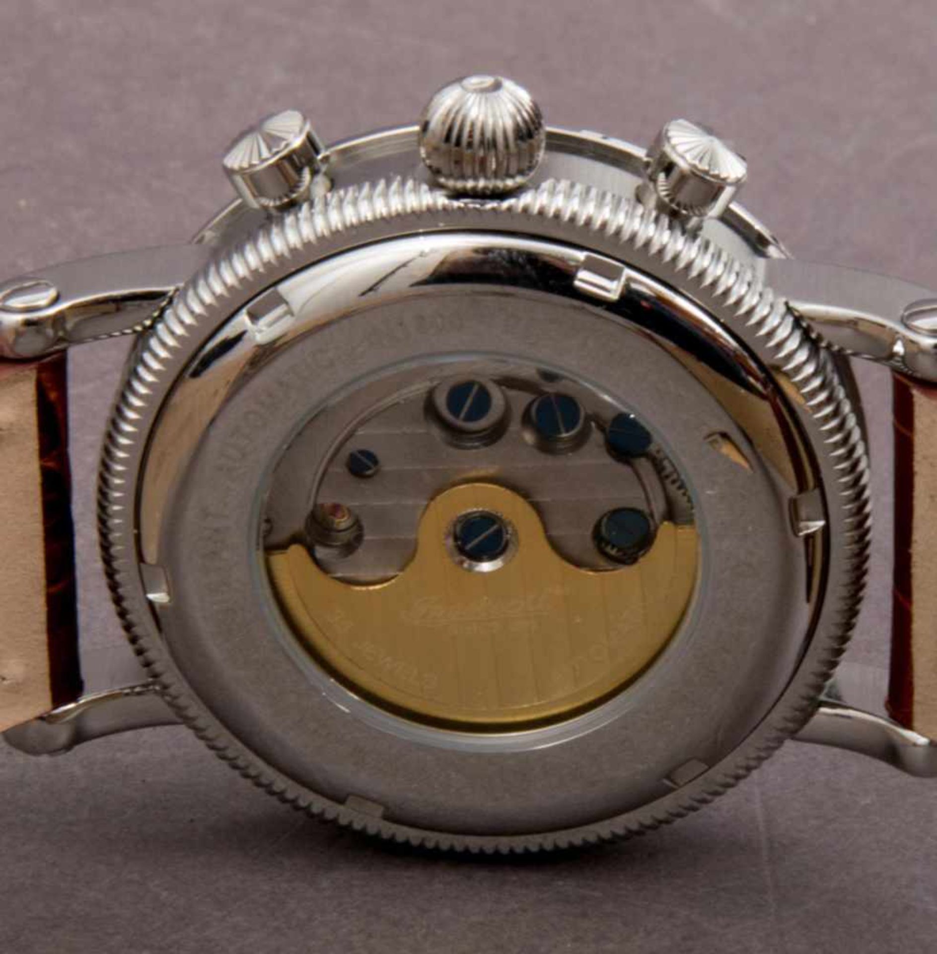 INGERSOLL-RICHMOND-CHRONOGRAPH. Automatik-Herrenarmbanduhr mit Anzeige von Uhrzeit, Tag, Monat & - Image 7 of 9