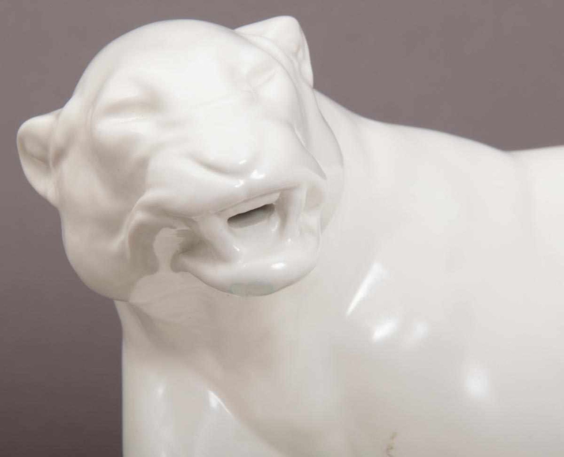 "SCHREITENDER PANTHER" - Entwurf von AUGUSTE TREMONT (1892 - 1980), für VILLEROY & BOCH - Image 8 of 9