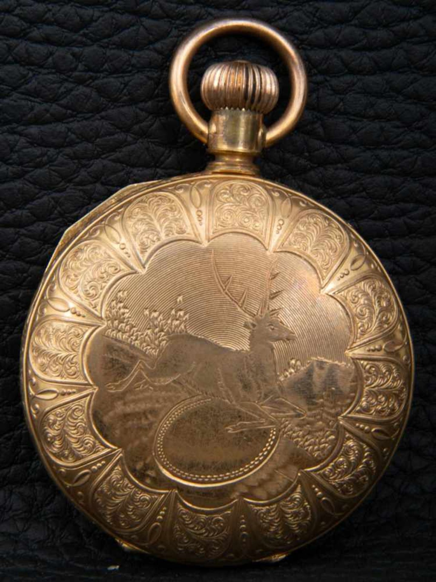 Große, schwere Herrentaschenuhr, für den russischen Markt gefertigt. Vergoldetes Gehäuse aufwändig - Image 2 of 14