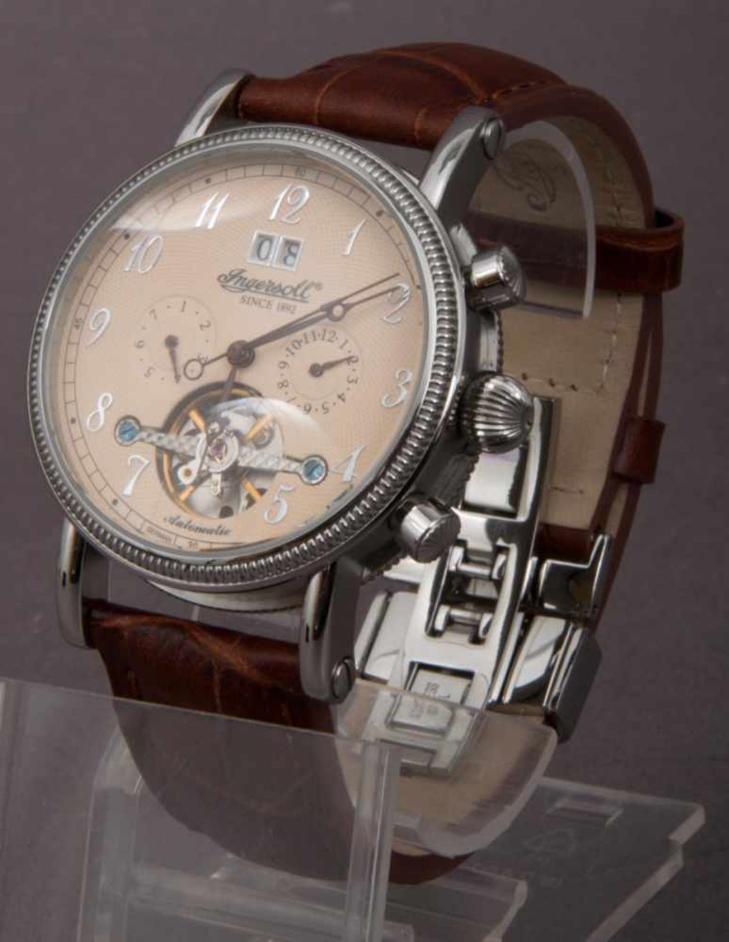 INGERSOLL-RICHMOND-CHRONOGRAPH. Automatik-Herrenarmbanduhr mit Anzeige von Uhrzeit, Tag, Monat & - Image 3 of 9