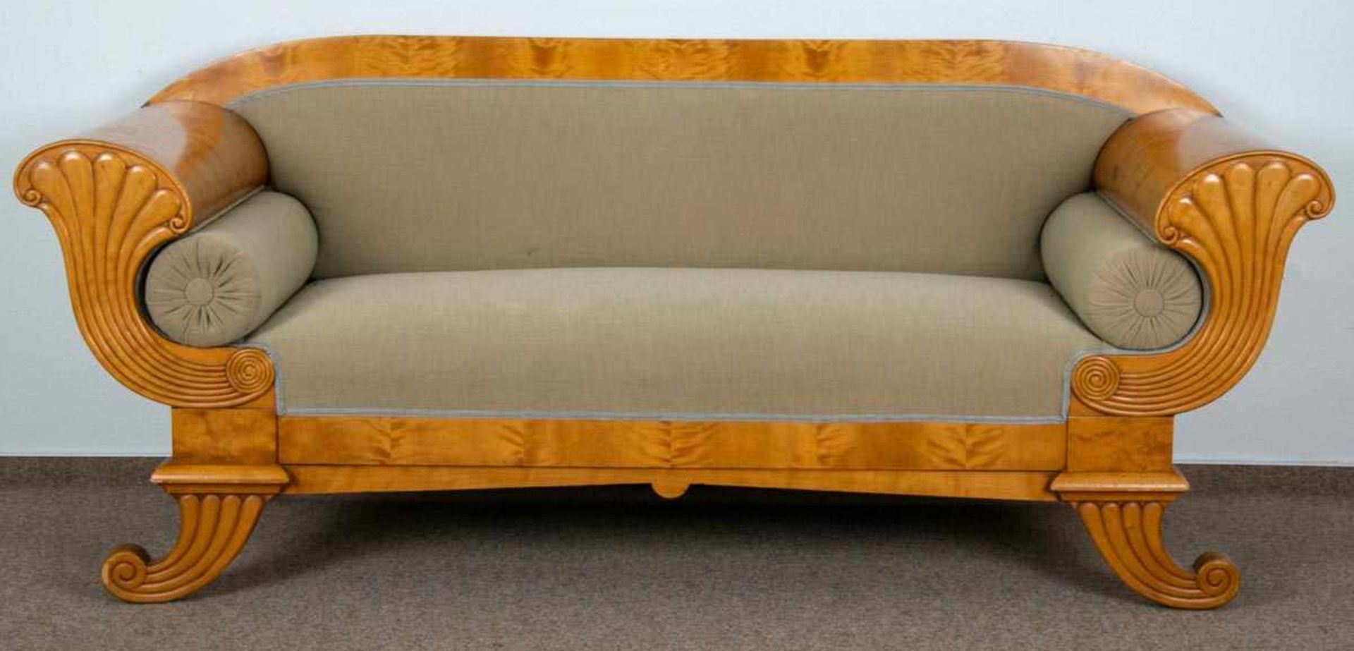 Elegantes Sofa. Biedermeier, Schweden um 1920/30. Birke massiv & furniert. Schöner, gepflegter