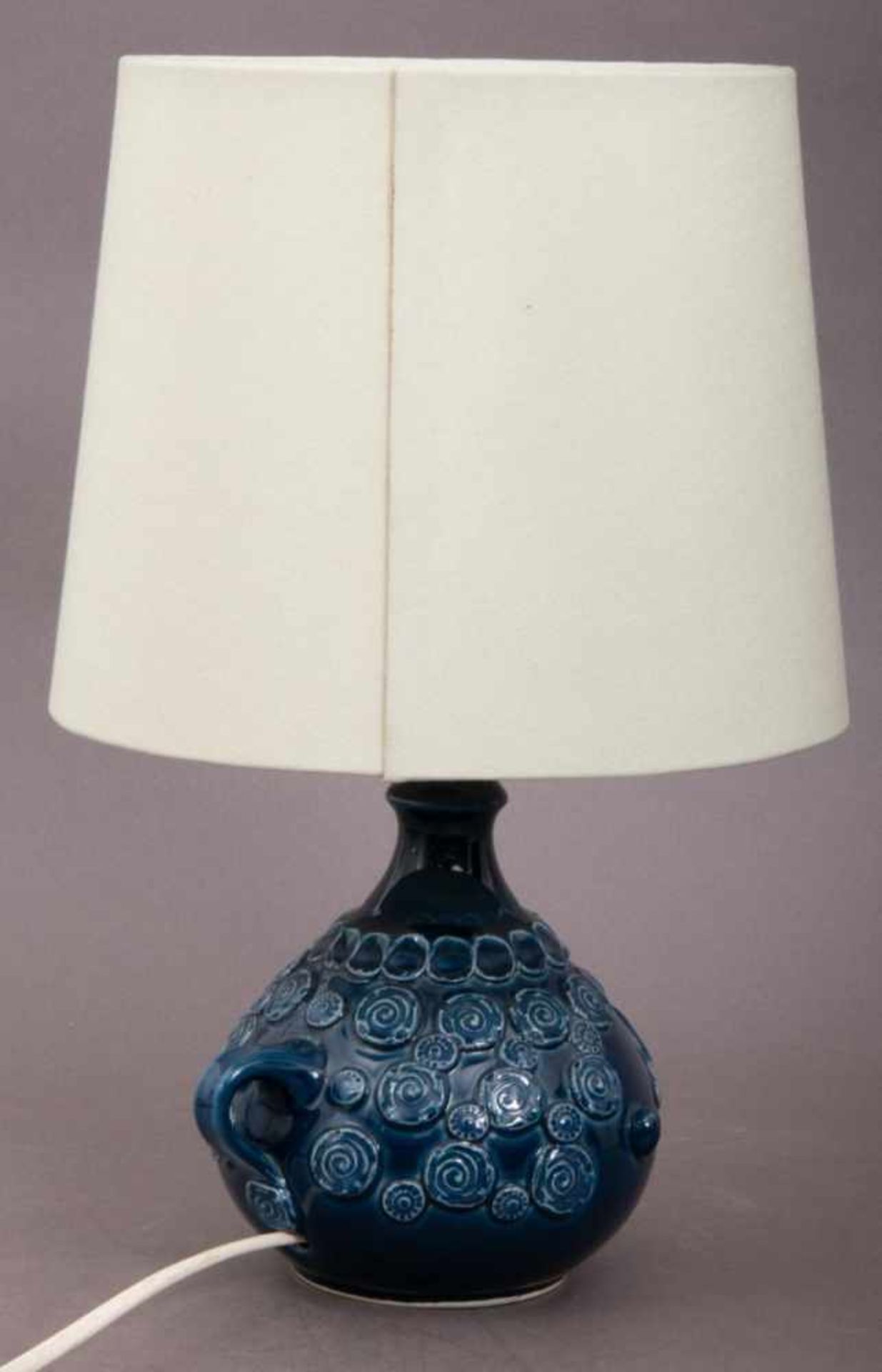 "Mumin"-Tischlampe, Rosenthal Studio Line, blauer Porzellankopf mit Henkel am Hinterkopf als - Bild 2 aus 9