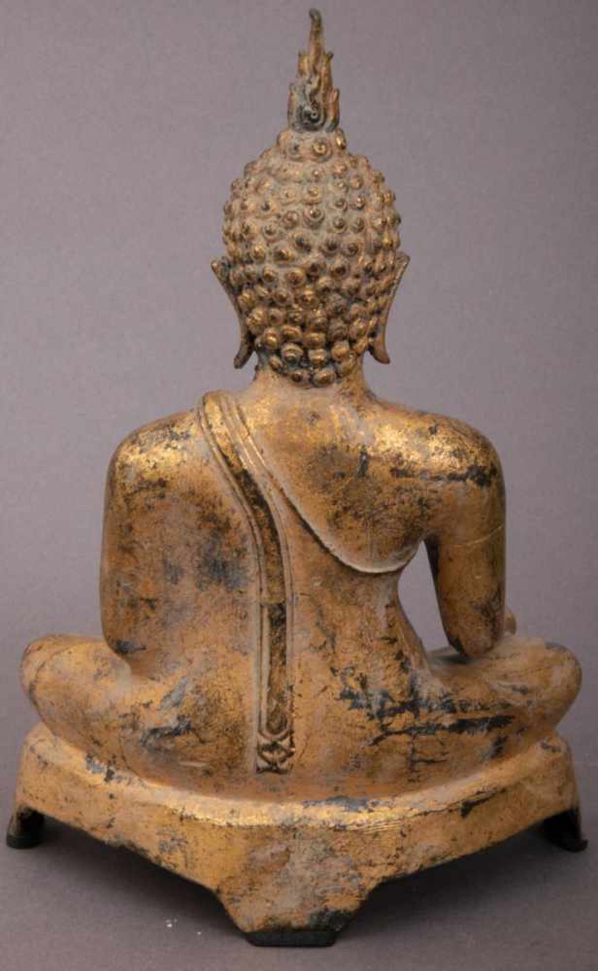 Buddha, unbekanntes/unklares Material & Alter, Höhe ca. 21,5 cm - Bild 2 aus 6