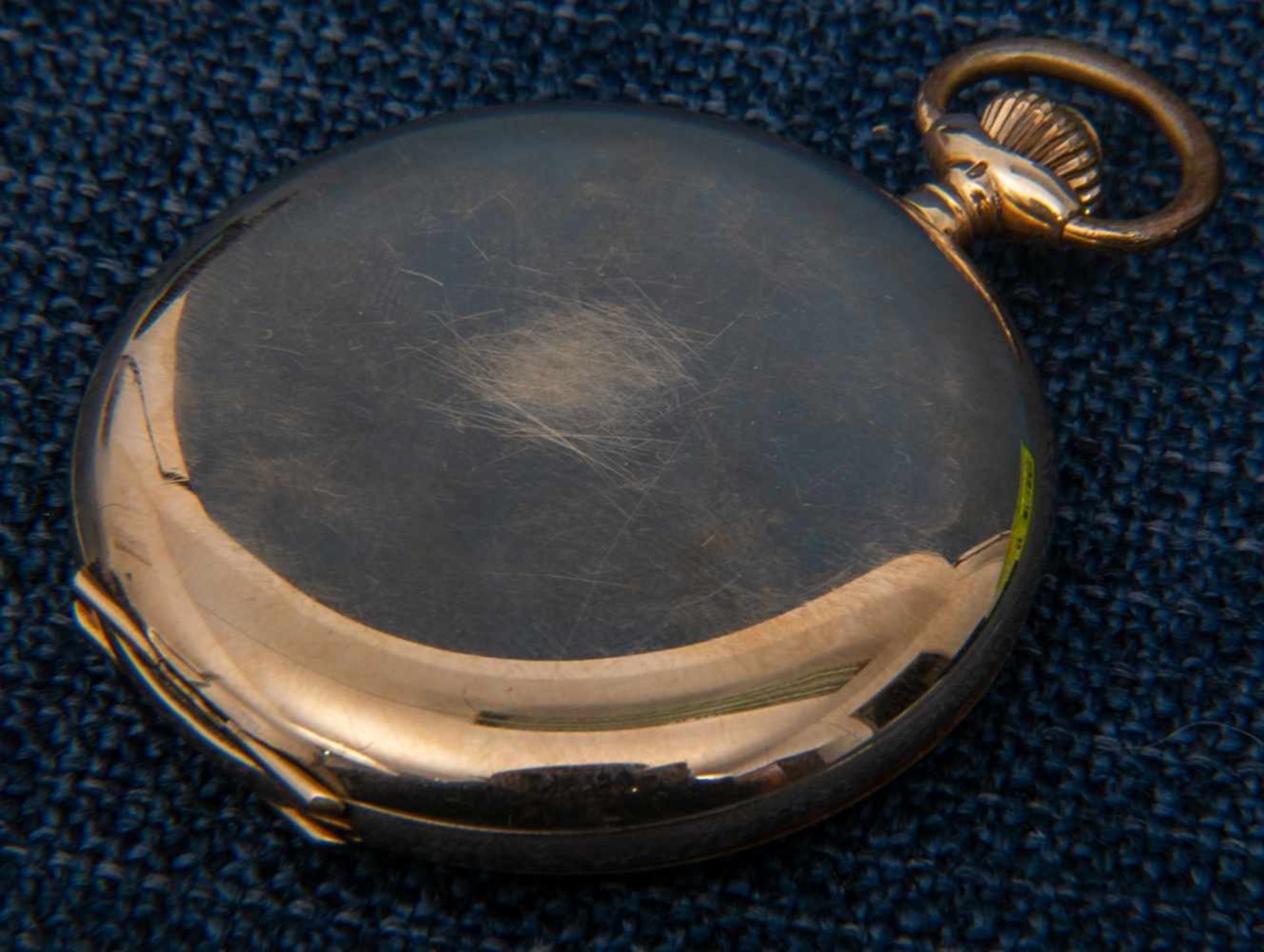 Savonette Herrentaschenuhr der POSTALA Watch Co., Schweiz um 1900/20, flaches 14K Gelbgoldgehäuse, - Bild 2 aus 6