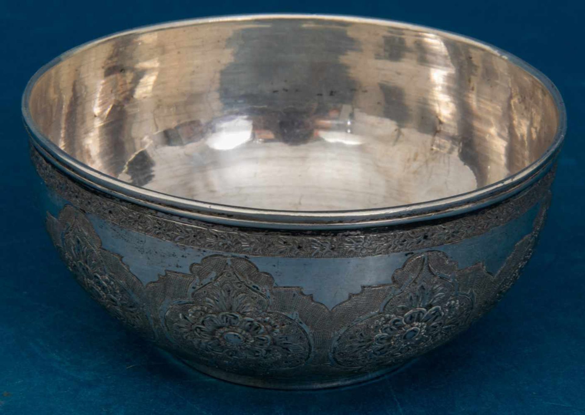 Kumme/Schale, 875er Silber, vorderer Orient/Iran, Mitte 20. Jhd., Höhe ca. 5 cm, Durchmesser ca. - Bild 2 aus 4
