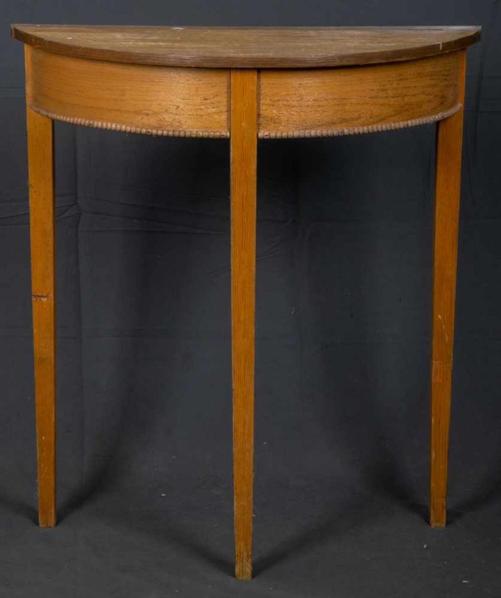 Zweiteilige Garderobe, Stil Biedermeier, 1. Hälfte 20. Jhd. Bestehend aus Konsoltisch mit - Bild 2 aus 8