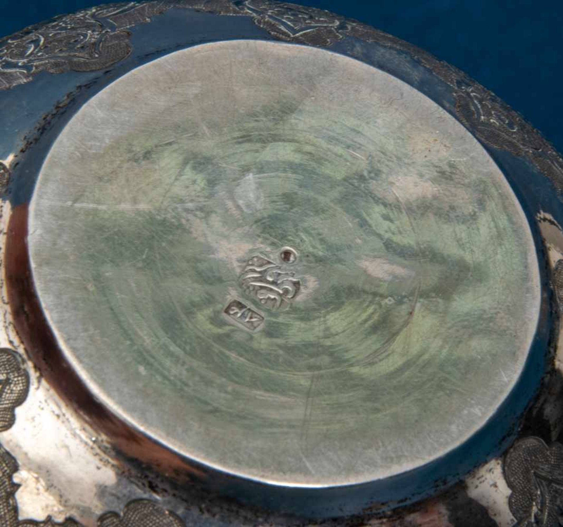 Kumme/Schale, 875er Silber, vorderer Orient/Iran, Mitte 20. Jhd., Höhe ca. 5 cm, Durchmesser ca. - Bild 3 aus 4