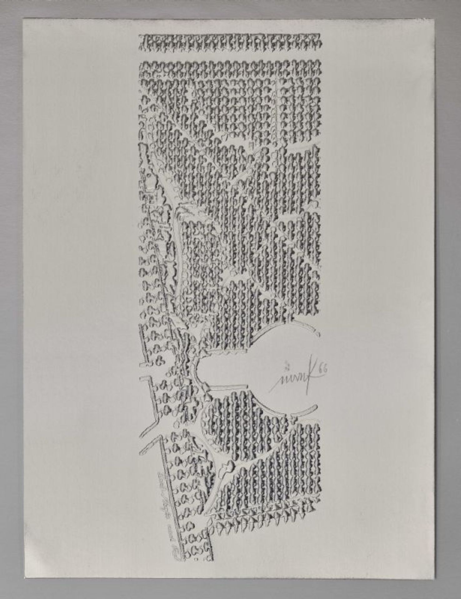 MappenwerkZERO-Kassette. Mack-Piene-Uecker, 1966. Mappe mit drei Prägedrucken, einer davon mit - Bild 2 aus 3