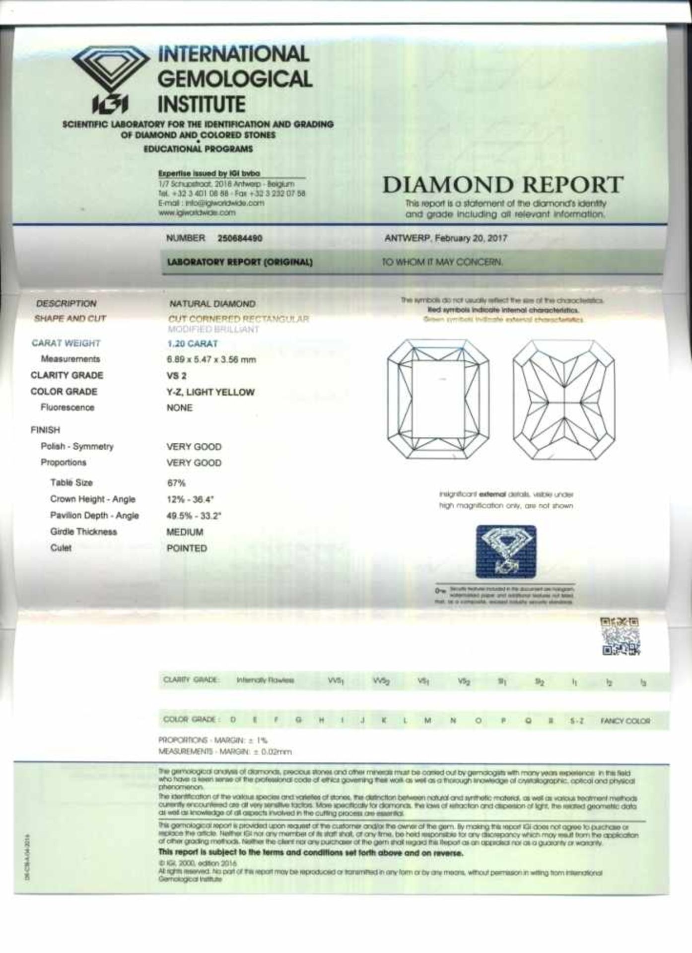 A Naturally Light Yellow Diamond Solitaire RingBelgium, Liège, 2017 18K yellow gold (750/-), tested. - Bild 2 aus 2