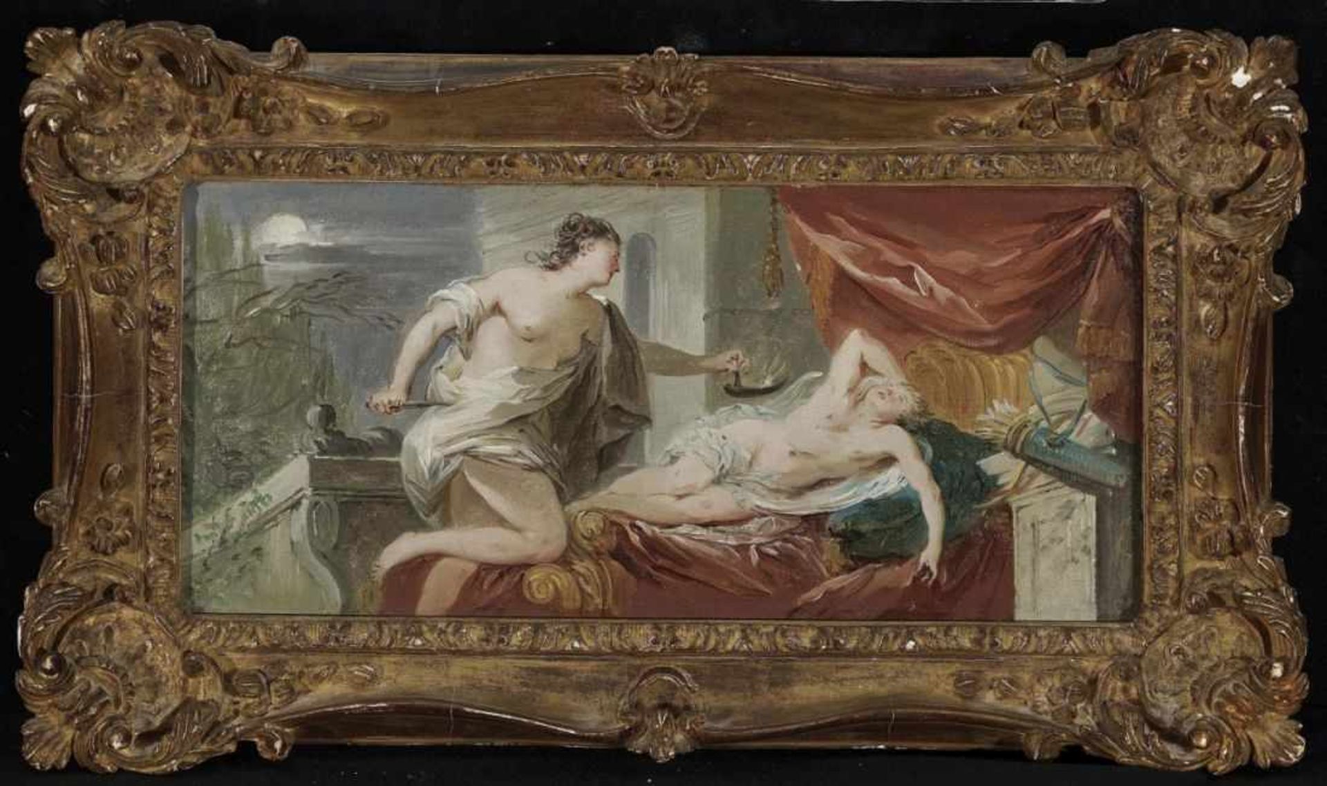 French School, mid-18th centuryCupid and Psyche Two paintings. Oil on canvas. Approximately 14.5 x - Bild 5 aus 5