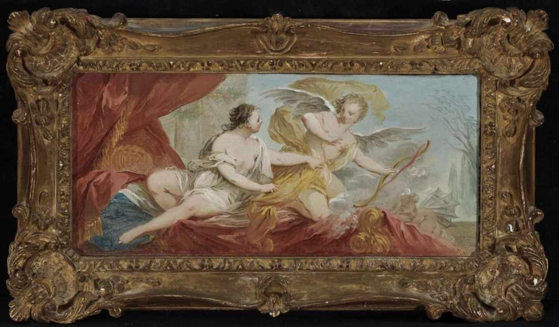 French School, mid-18th centuryCupid and Psyche Two paintings. Oil on canvas. Approximately 14.5 x - Bild 2 aus 5