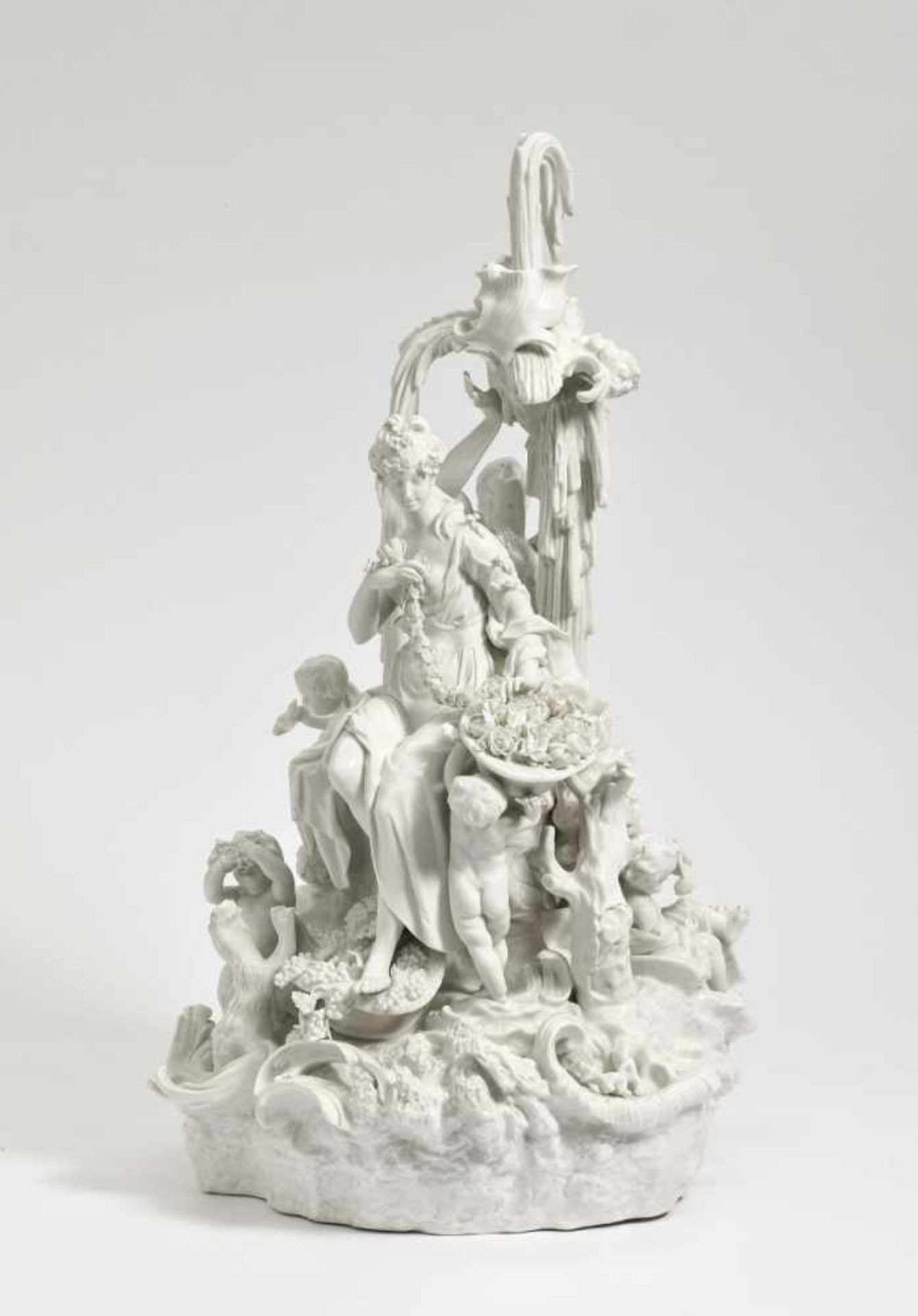 Flora Amphitrite GroupNymphenburg, after the model by Dominikus Auliczek Porcelain, white. Impressed