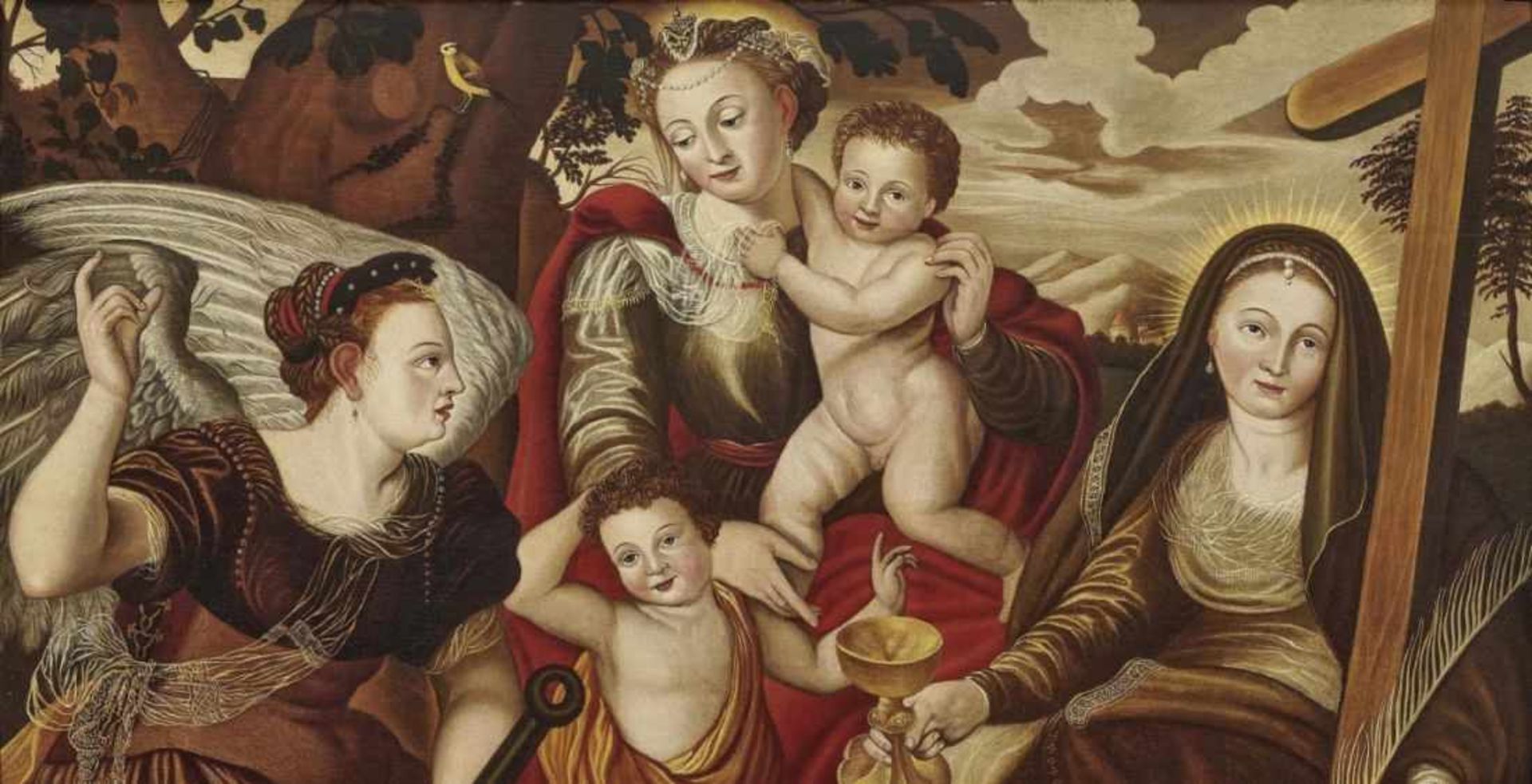 Flemish School, 2nd half of the 16th centuryMary with Child and John the Baptist as a Boy and the