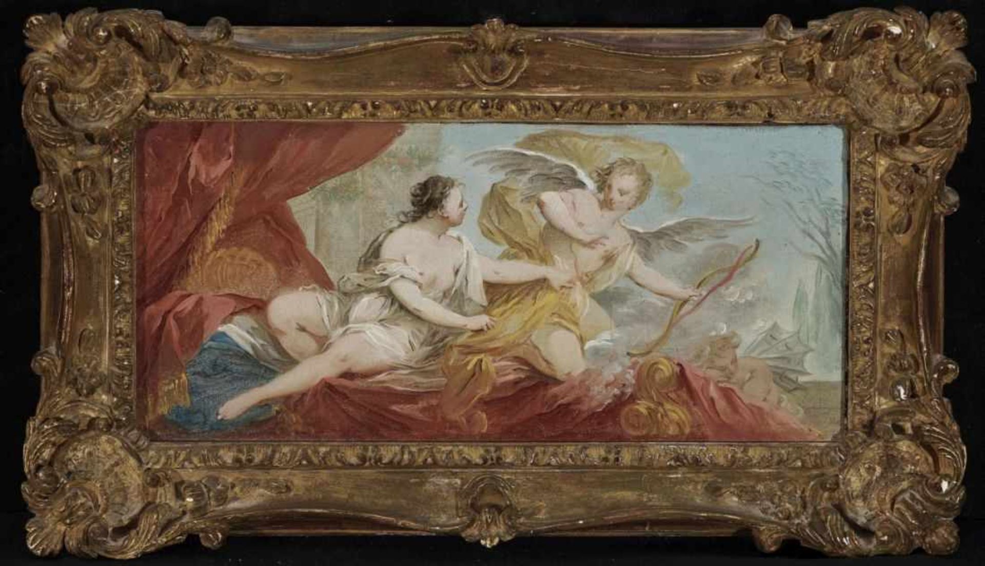 French School, mid-18th centuryCupid and Psyche Two paintings. Oil on canvas. Approximately 14.5 x - Bild 3 aus 5