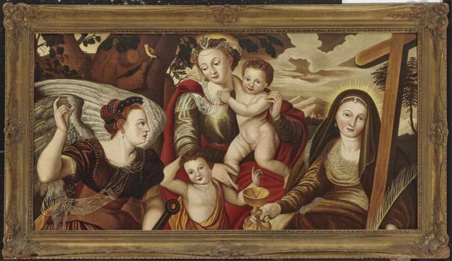 Flemish School, 2nd half of the 16th centuryMary with Child and John the Baptist as a Boy and the - Bild 2 aus 2