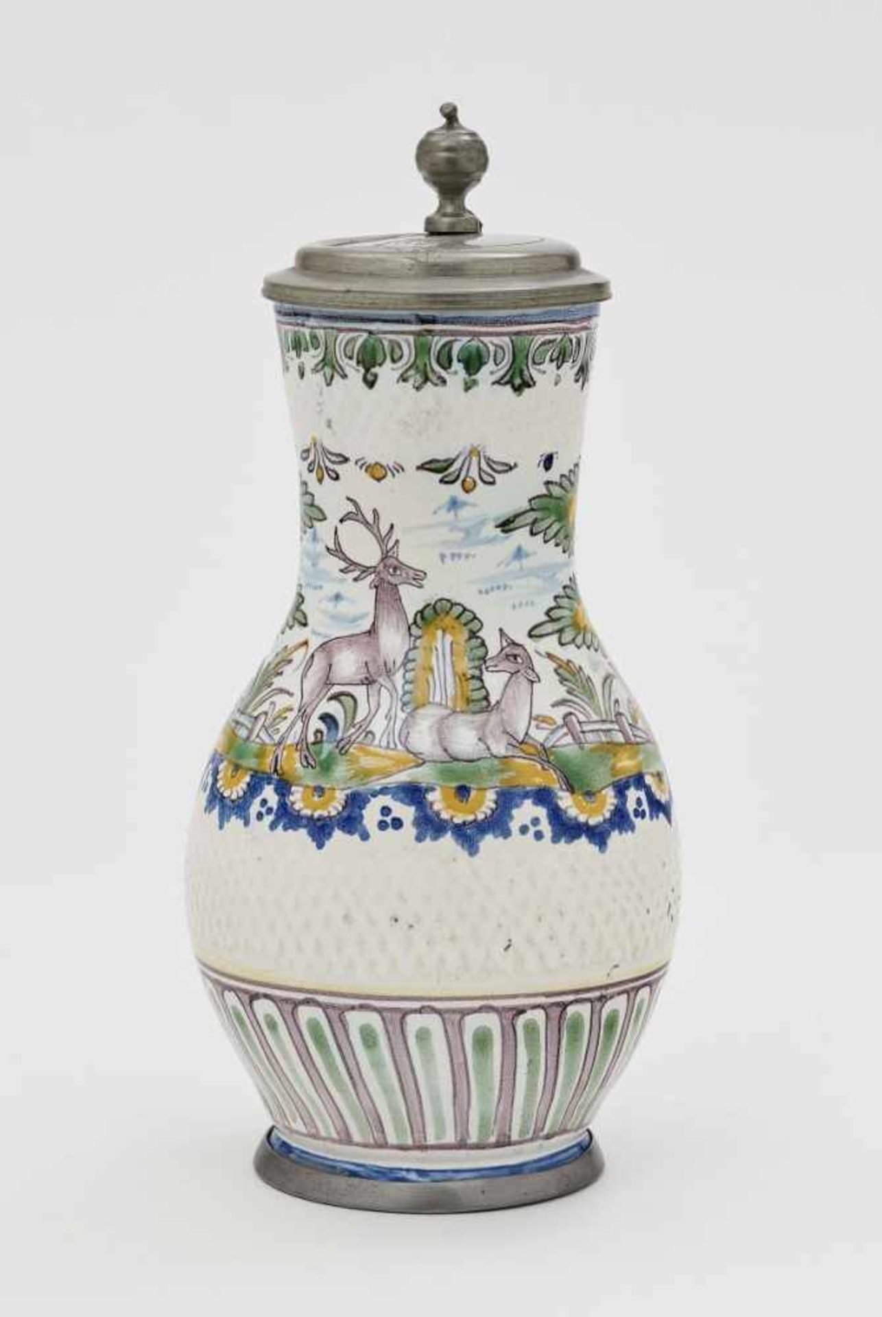 A pear-shaped jugLower Austria (attributed to Leobersdorf), late 18th century, probably Mathias