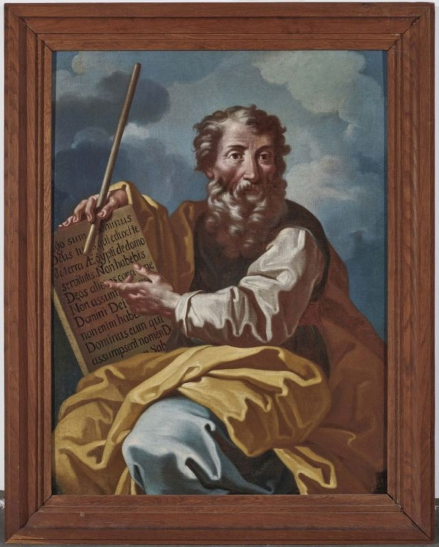 Italian School (?), 17th centuryMoses and the Stone Tablets Verso inscribed ''Sammlung Robert - Bild 2 aus 2