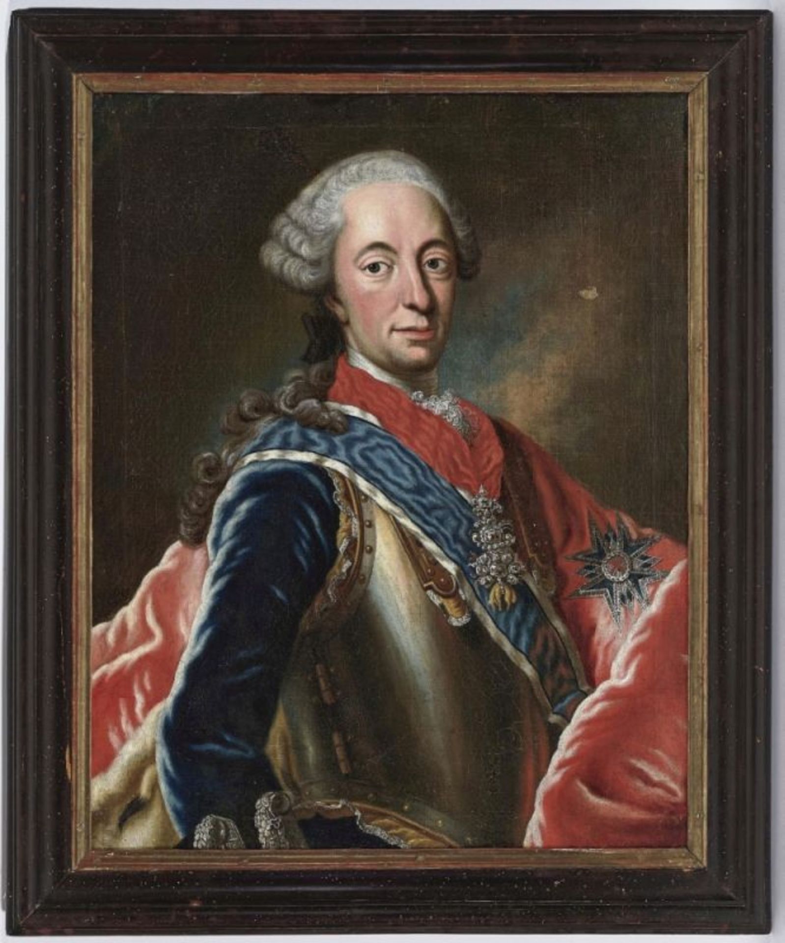 (Circle of) Desmarées, GeorgesElector Maximilian III Joseph of Bavaria Oil on canvas. 84 x 66 cm. - Bild 2 aus 2