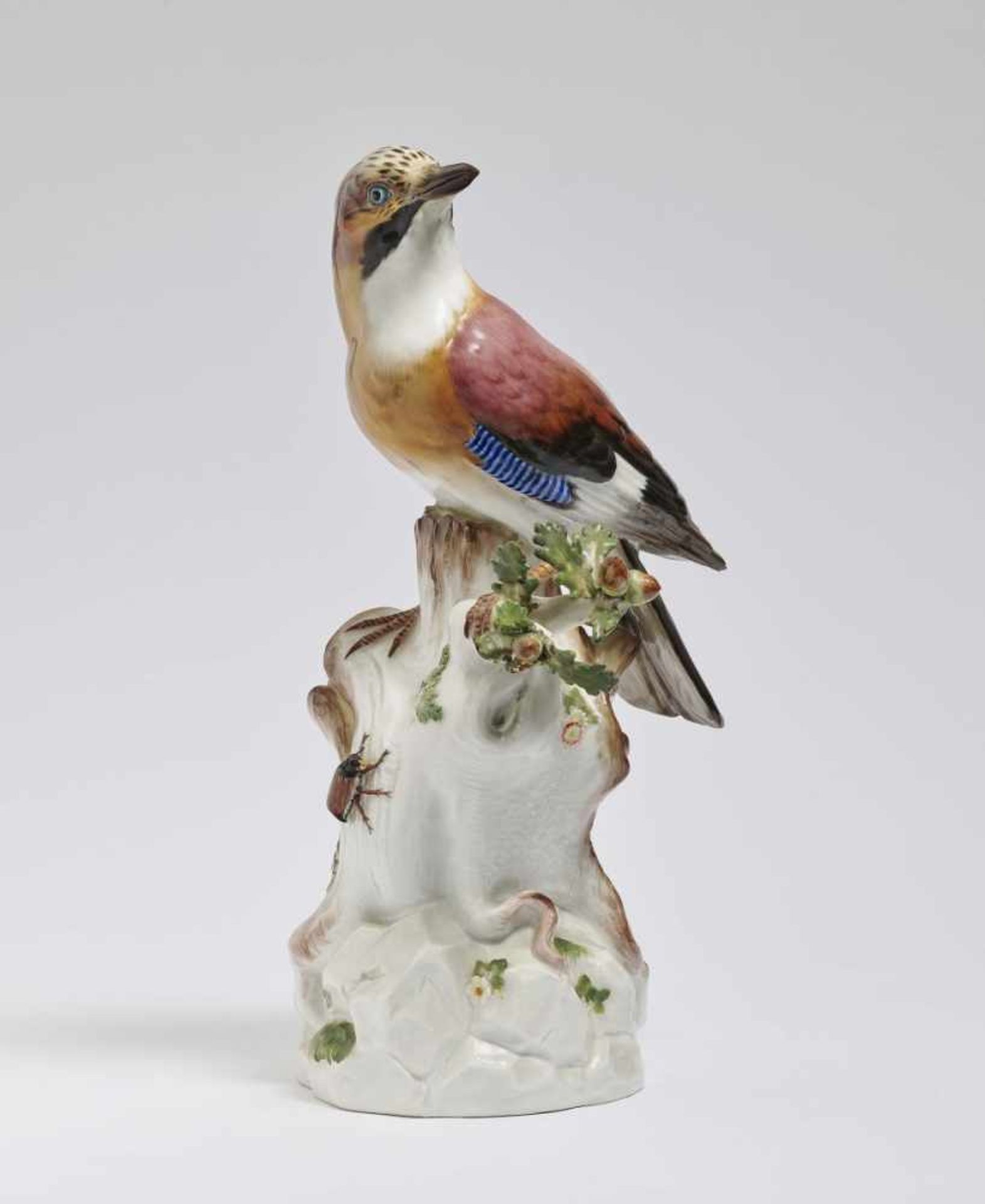 Eurasian JayMeissen, after the model by J.J. Kändler Porcelain. Polychrome decoration. Blue - Bild 3 aus 3