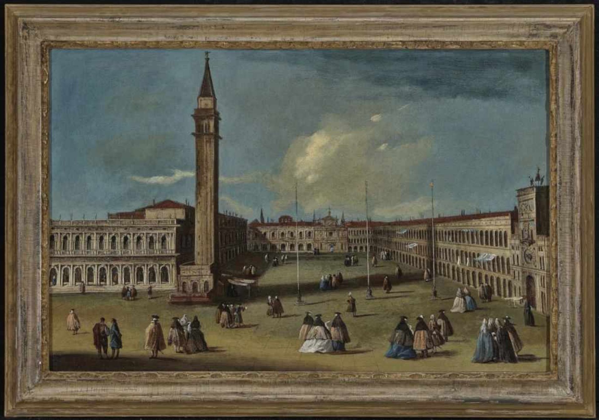 (Circle of) Canal, called Canaletto, Giovanni AntonioVenice - Piazza San Marco Oil on canvas. 47 x - Bild 2 aus 2