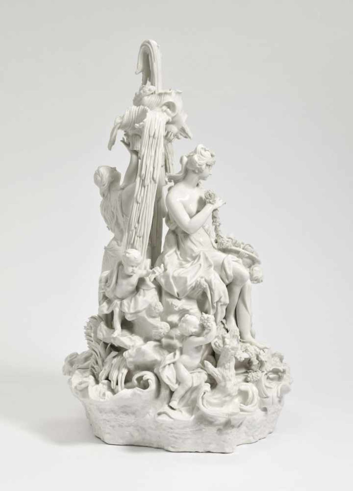 Flora Amphitrite GroupNymphenburg, after the model by Dominikus Auliczek Porcelain, white. Impressed - Bild 2 aus 3