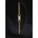 Diamond set Lady's Bracelet WatchLe Brassus, 1940s, AUDEMARS PIGUET 18K yellow gold (750/-),