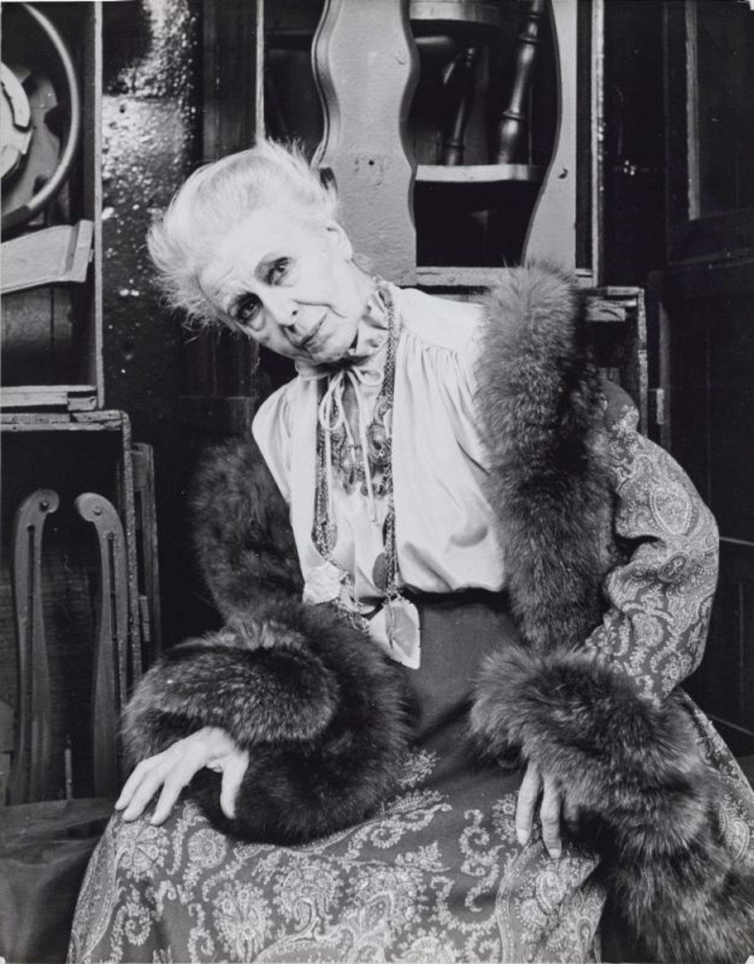 Beaton, Cecil1904 London - 1980 Broad Chalke Two Portraits of Louise Nevelson. C. 1978 Printed c.