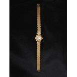 Lady's Bracelet WatchGeneva, 1950s, JAEGER LECOULTRE 18K Rose gold (750/-), stamped. Swiss assay