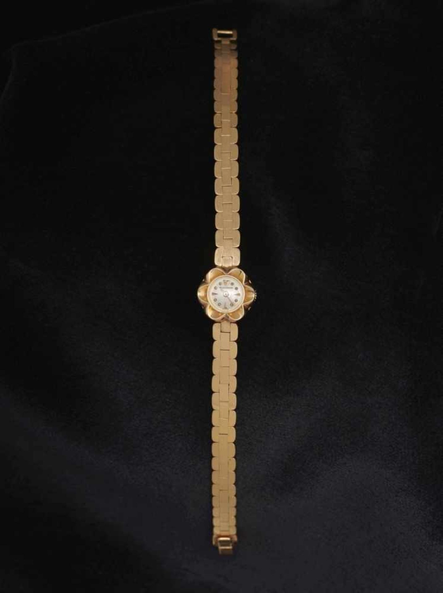 Lady's Bracelet WatchGeneva, 1950s, JAEGER LECOULTRE 18K Rose gold (750/-), stamped. Swiss assay