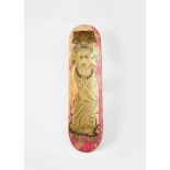 Perry, Grayson1960 Chelmsford, Essex ''Kate board''. 2017 Skateboard. Canadian walnut wood, with