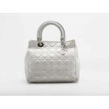 HandbagGianfranco Ferré for Christian Dior Boutique, Paris Quilted lamb leather, metallic silver.