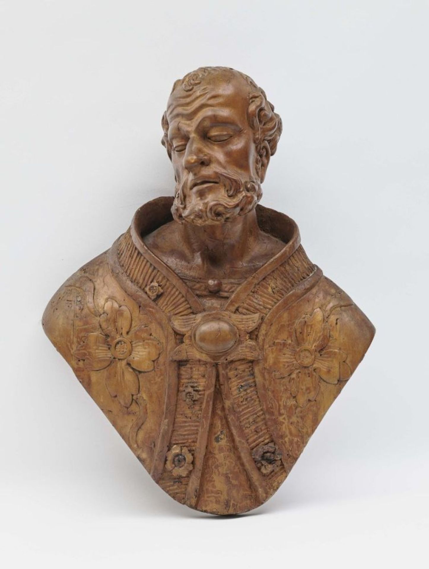 Bust of a Religious SaintSouth German, mid-18th century Lime, thinned on the reverse, bumped. Height