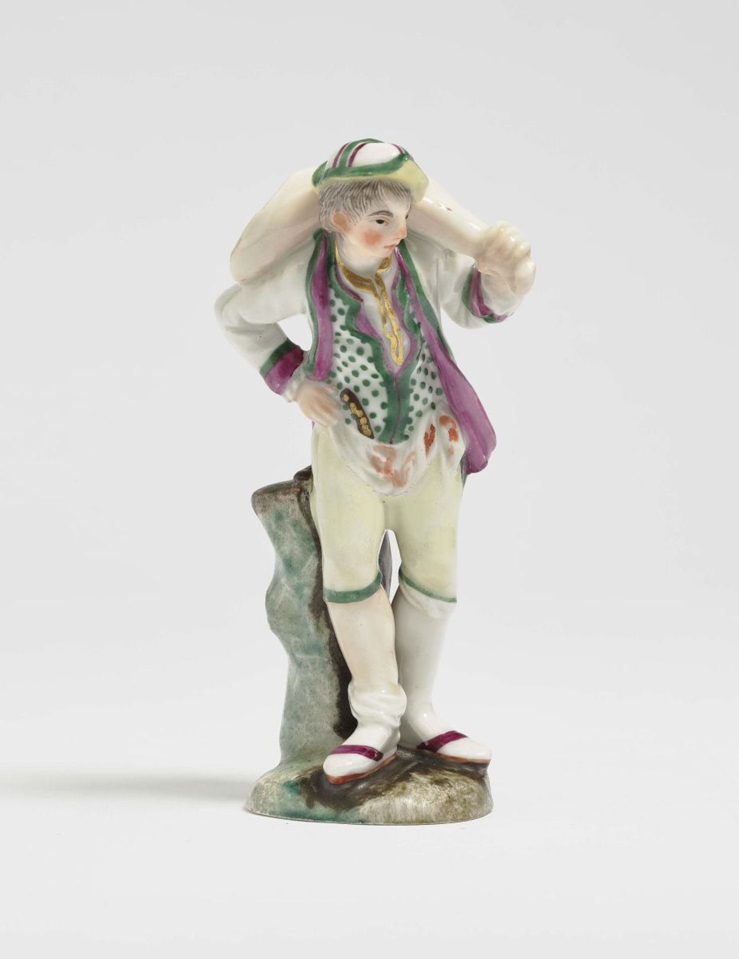 ButcherLudwigsburg, circa 1762/1772, model by Johann Jacob Louis Porcelain. Polychrome decoration.